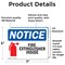 Signmission Fire Extinguisher Inside Sign, Vinyl Decal, 7in W x 5in L, 2PK OS-2PACK-NS-D-57-L-12599 - alternate 5
